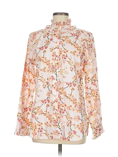 Jcrew Long Sleeve Blouse In Multi