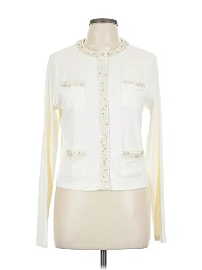 Pre-owned Jcrew Long Sleeve Blouse In White