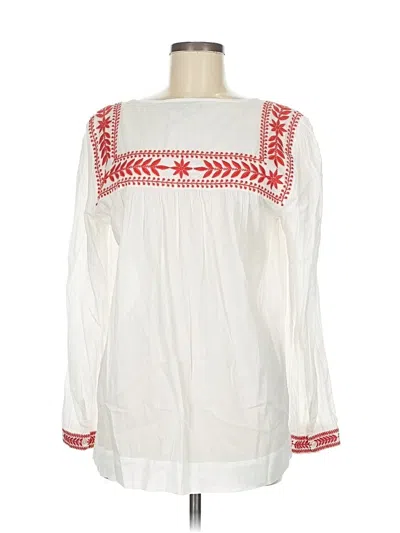 Jcrew Long Sleeve Blouse In White