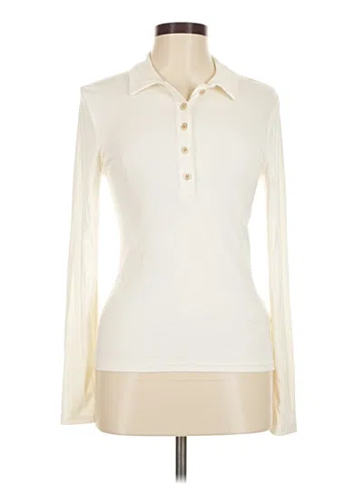Pre-owned Jcrew Long Sleeve Blouse In White