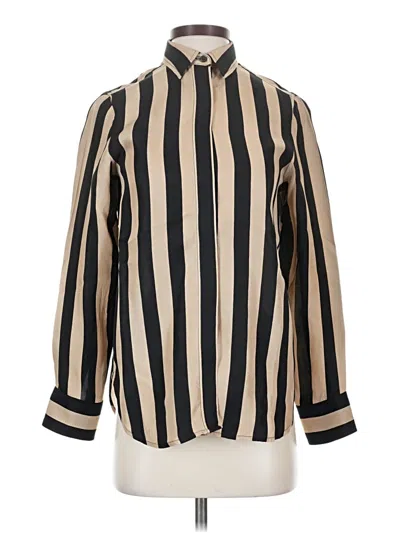 Pre-owned Jcrew Long Sleeve Blouse In White