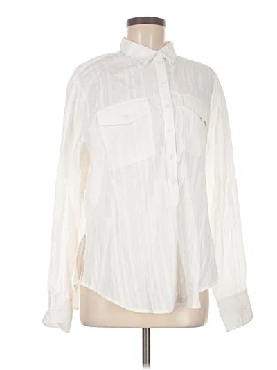 Jcrew Long Sleeve Blouse In White