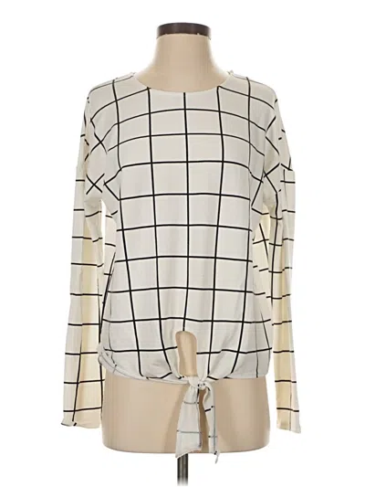 Pre-owned Jcrew Long Sleeve Blouse In White