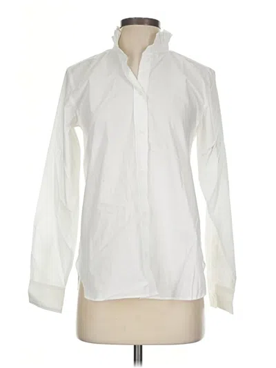 Jcrew Long Sleeve Blouse In White