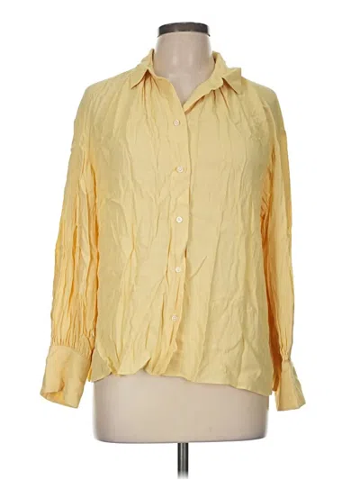 Jcrew Long Sleeve Blouse In Yellow