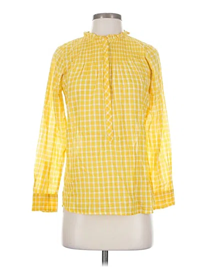 Jcrew Long Sleeve Blouse In Yellow
