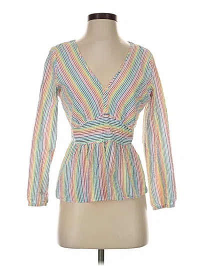 Pre-owned Jcrew Long Sleeve Blouse In Yellow