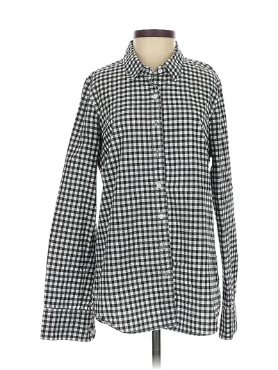 Pre-owned Jcrew Long Sleeve Button Down Shirt In Black