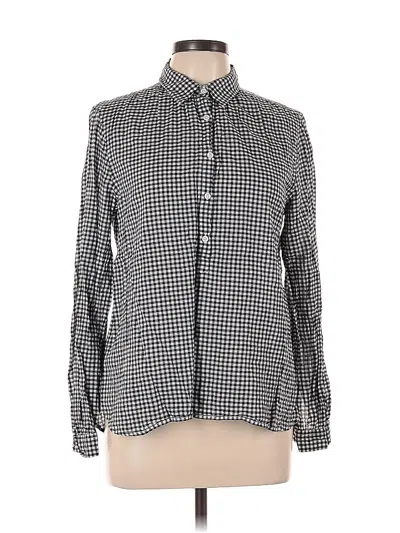 Pre-owned Jcrew Long Sleeve Button Down Shirt In Black