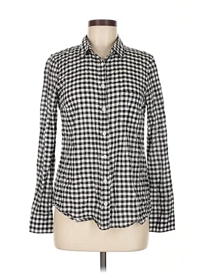 Pre-owned Jcrew Long Sleeve Button Down Shirt In Black