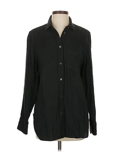 Pre-owned Jcrew Long Sleeve Button Down Shirt In Black