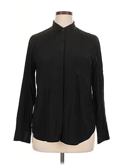 Pre-owned Jcrew Long Sleeve Button Down Shirt In Black