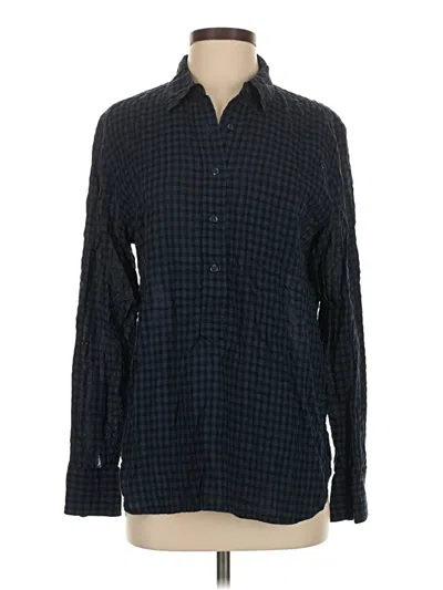 Pre-owned Jcrew Long Sleeve Button Down Shirt In Black