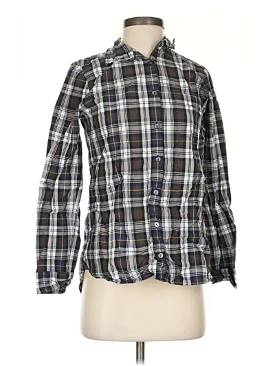 Pre-owned Jcrew Long Sleeve Button Down Shirt In Black