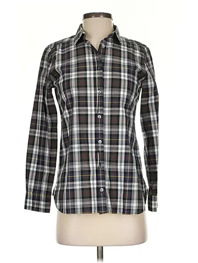 Pre-owned Jcrew Long Sleeve Button Down Shirt In Black