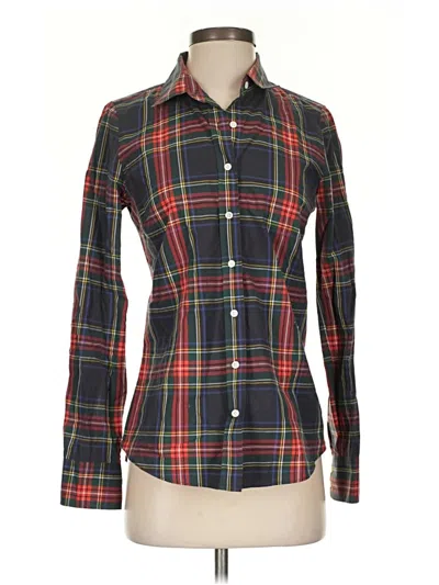 Pre-owned Jcrew Long Sleeve Button Down Shirt In Black