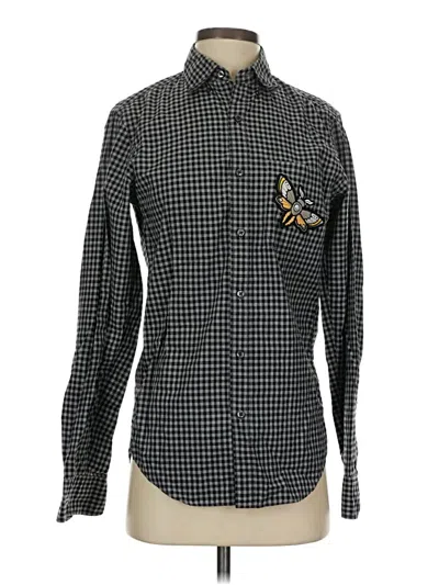 Pre-owned Jcrew Long Sleeve Button Down Shirt In Black