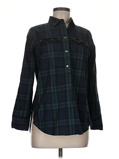Pre-owned Jcrew Long Sleeve Button Down Shirt In Black