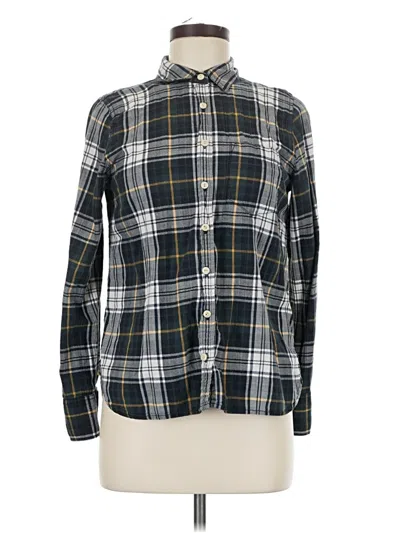 Pre-owned Jcrew Long Sleeve Button Down Shirt In Black