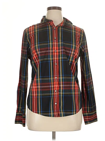 Pre-owned Jcrew Long Sleeve Button Down Shirt In Black