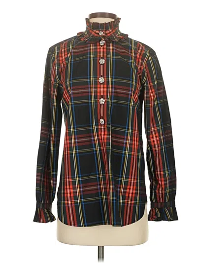 Pre-owned Jcrew Long Sleeve Button Down Shirt In Black
