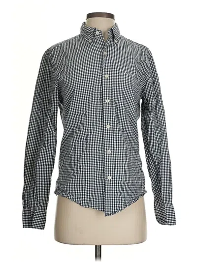 Pre-owned Jcrew Long Sleeve Button Down Shirt In Black