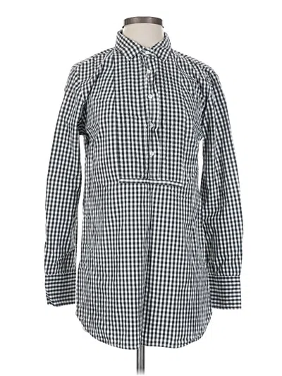 Pre-owned Jcrew Long Sleeve Button Down Shirt In Black