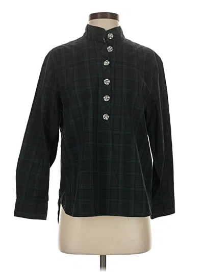 Pre-owned Jcrew Long Sleeve Button Down Shirt In Black