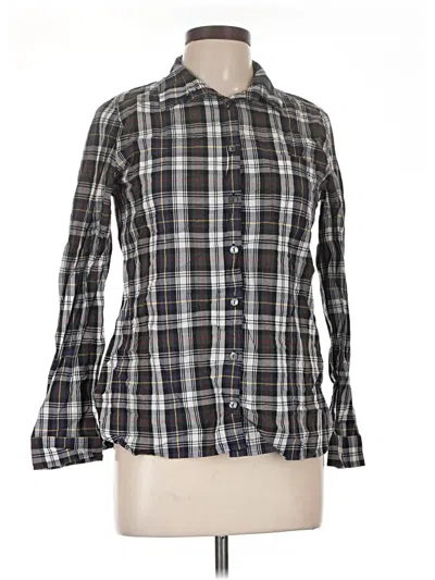 Pre-owned Jcrew Long Sleeve Button Down Shirt In Black