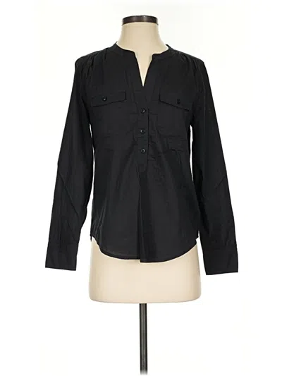 Jcrew Long Sleeve Button Down Shirt In Black