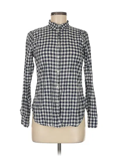 Pre-owned Jcrew Long Sleeve Button Down Shirt In Blue