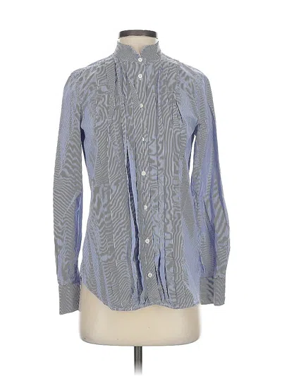 Pre-owned Jcrew Long Sleeve Button Down Shirt In Blue