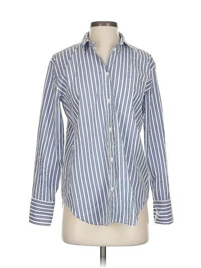 Pre-owned Jcrew Long Sleeve Button Down Shirt In Blue