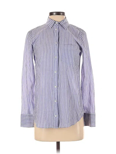 Pre-owned Jcrew Long Sleeve Button Down Shirt In Blue