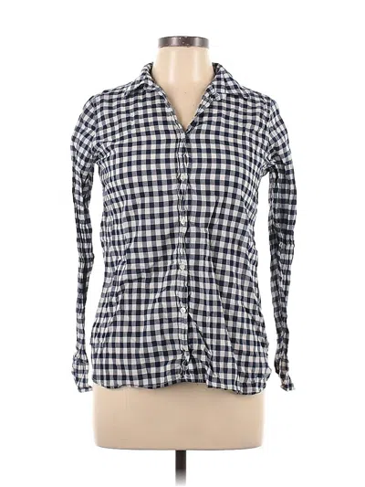 Pre-owned Jcrew Long Sleeve Button Down Shirt In Blue