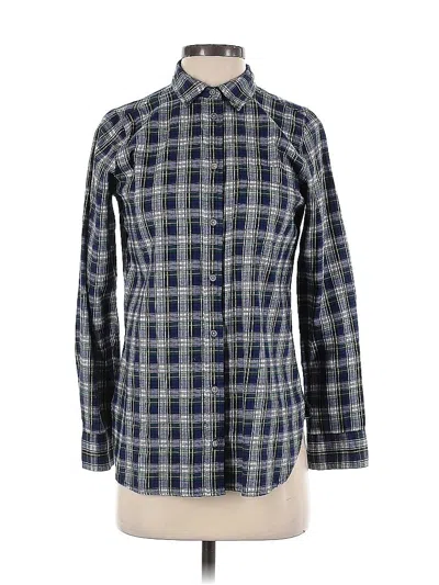 Pre-owned Jcrew Long Sleeve Button Down Shirt In Blue