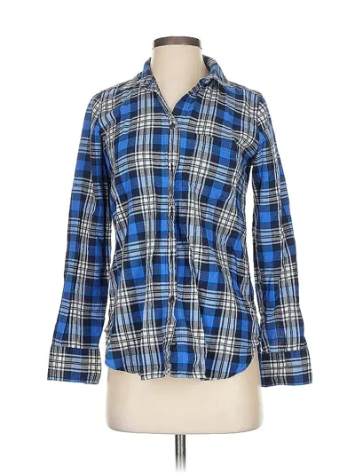 Pre-owned Jcrew Long Sleeve Button Down Shirt In Blue