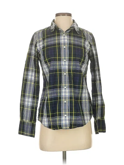 Pre-owned Jcrew Long Sleeve Button Down Shirt In Blue