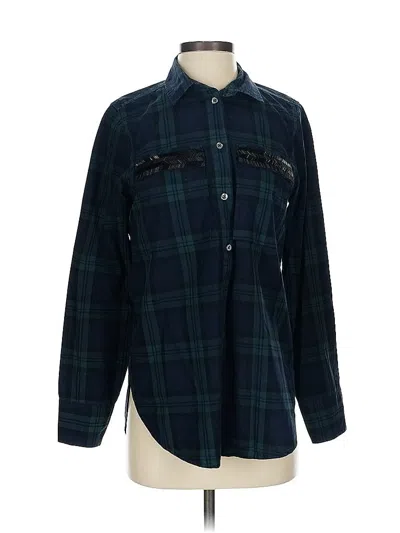 Pre-owned Jcrew Long Sleeve Button Down Shirt In Blue