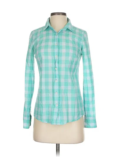 Pre-owned Jcrew Long Sleeve Button Down Shirt In Blue