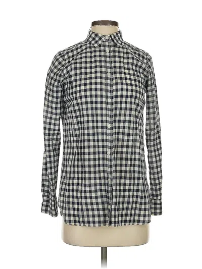Pre-owned Jcrew Long Sleeve Button Down Shirt In Blue