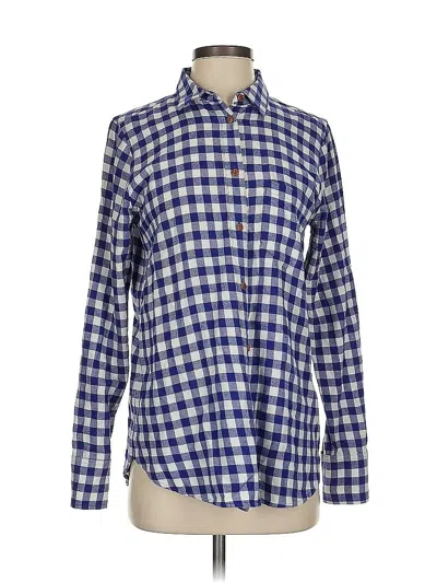 Pre-owned Jcrew Long Sleeve Button Down Shirt In Blue
