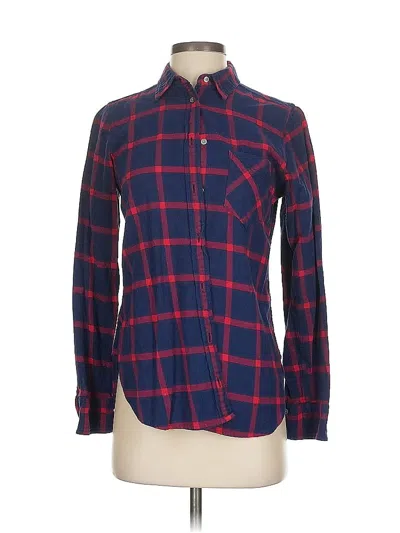 Pre-owned Jcrew Long Sleeve Button Down Shirt In Blue