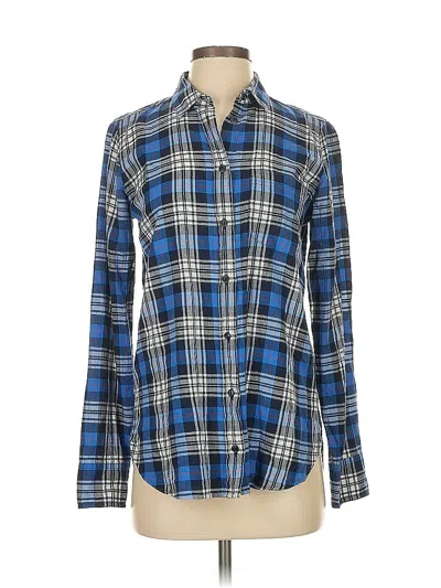 Pre-owned Jcrew Long Sleeve Button Down Shirt In Blue