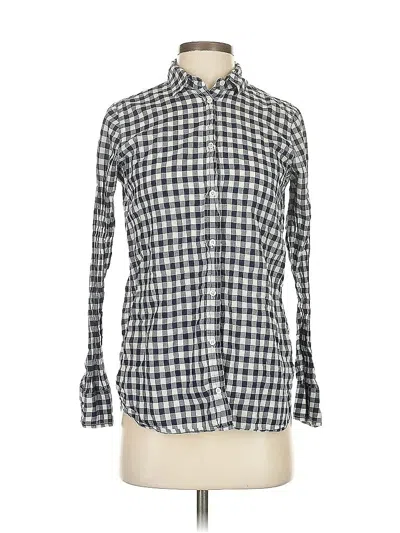 Pre-owned Jcrew Long Sleeve Button Down Shirt In Blue
