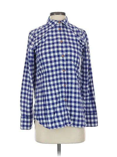 Pre-owned Jcrew Long Sleeve Button Down Shirt In Blue