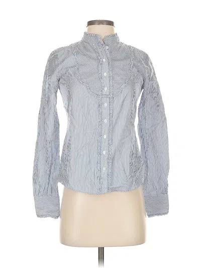 Pre-owned Jcrew Long Sleeve Button Down Shirt In Blue