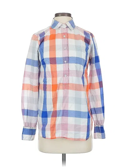 Pre-owned Jcrew Long Sleeve Button Down Shirt In Blue