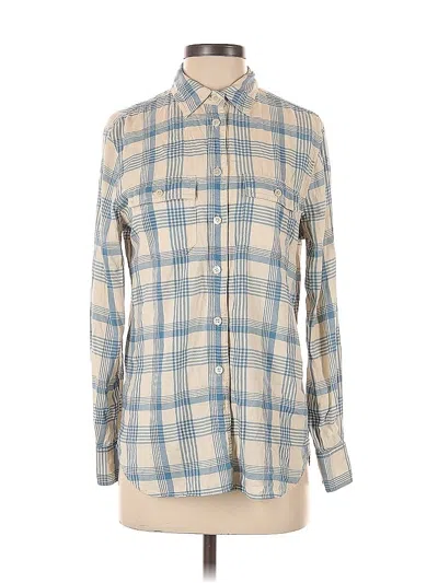 Pre-owned Jcrew Long Sleeve Button Down Shirt In Blue