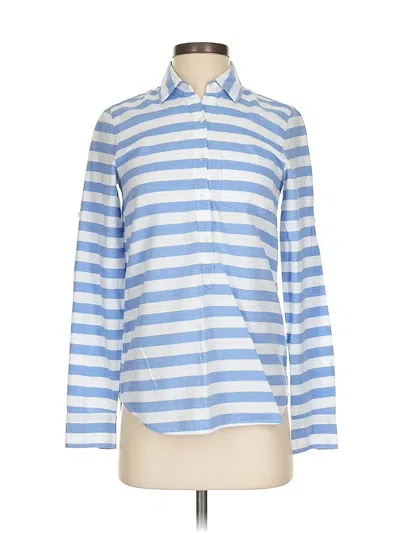 Pre-owned Jcrew Long Sleeve Button Down Shirt In Blue